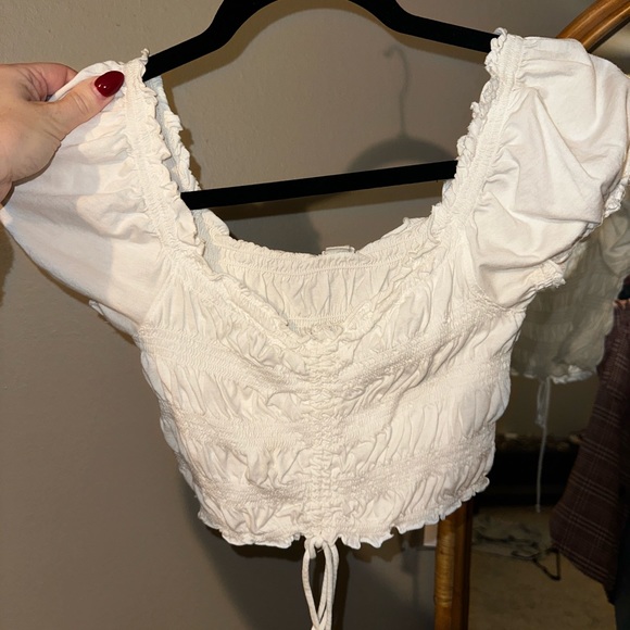 White Crop Top - Picture 2 of 3